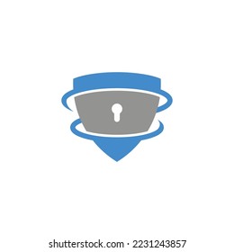 security logo design with shield symbol