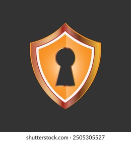 security Logo design sign for safe Vector defense logo