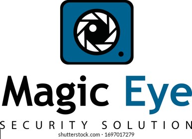 Logo de seguridad con ilustración visual 