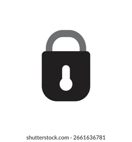 security logo icon illustration flat