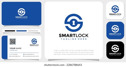 Security Logo, keyhole with digital style triple S combination, usable for brand and company logo, vector illustration