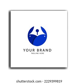 Logotipo de seguridad con forma de conejo, logotipo de candado moderno, diseño de logotipo empresarial