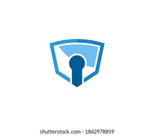 Security logo secure tech vector icon 
