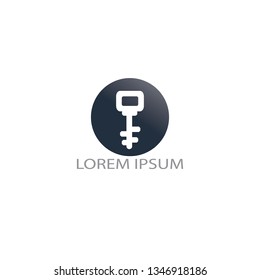 Security logo. Shield Key logo design. Logo with a combination of key and shield. 