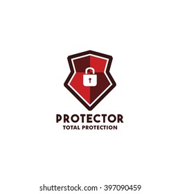 Security Logo and Symbol design template. Total Protection. Vector illustration
