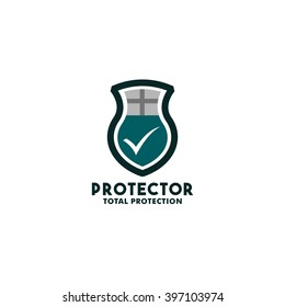 Security Logo and Symbol design template. Total Protection. Vector illustration