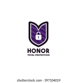 Security Logo and Symbol design template. Total Protection. Vector illustration