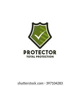 Security Logo and Symbol design template. Total Protection. Vector illustration