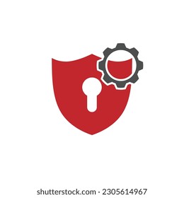 compañía de tecnología de logotipo de seguridad, datos de seguridad de protección