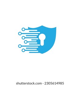compañía de tecnología de logotipo de seguridad, datos de seguridad de protección