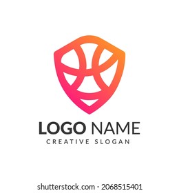 Security logo technology for your company, shield logo for security data.
