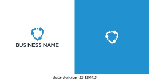 security logo technology for your company, shield logo for security data