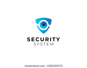 security logo technology for your company, shield logo for security data