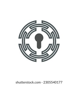 security logo technology for your company, shield logo for security data