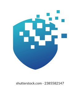 security logo technology for your company, shield logo for security data