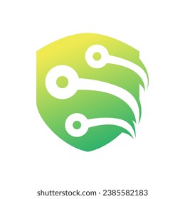 security logo technology for your company, shield logo for security data