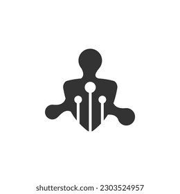 security logo template. Icon Illustration Brand Identity. Isolated and flat illustration. Vector graphic