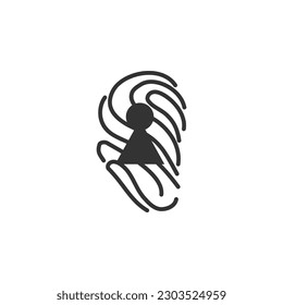 security logo template. Icon Illustration Brand Identity. Isolated and flat illustration. Vector graphic