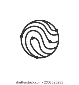 security logo template. Icon Illustration Brand Identity. Isolated and flat illustration. Vector graphic