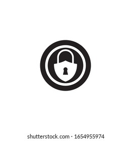 Diseño de icono vectorial de plantilla de logotipo de seguridad