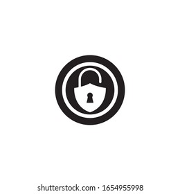 Security logo template vector icon design