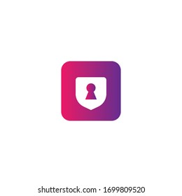 Security logo template vector icon design
