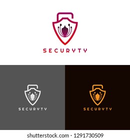 Security logo templates, vector logo technology for business corporate, abstract shield, elements, illustration -vector