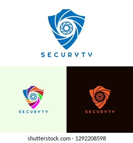 Security logo templates, vector logo technology for business corporate, abstract shield, elements, illustration -vector