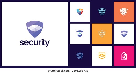 security logo vector template collection