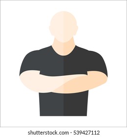 Security man vector illustration.