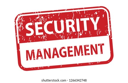 security management rubber stamp