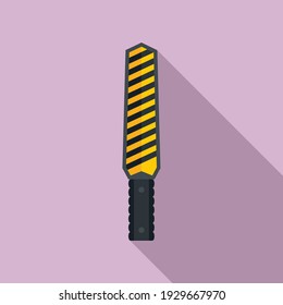 Security metal detector icon. Flat illustration of security metal detector vector icon for web design