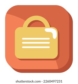 Mobiles Sicherheits-App-Icon einzeln