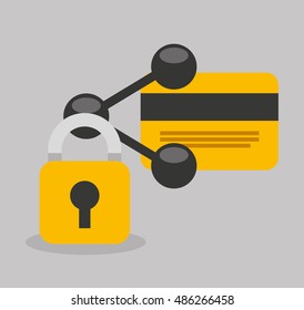 security money investment flat vector illustration design
