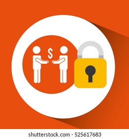 security money men silhouette vector illustration eps 10
