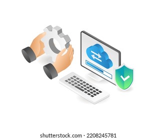 Security monitoring of cloud server updates