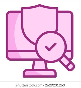 Security Monitoring Icon Element For Design