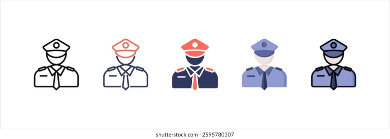 Security Multi Style Icon Set