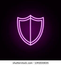 security neon icon. Elements of business set. Simple icon for websites, web design, mobile app, info graphics