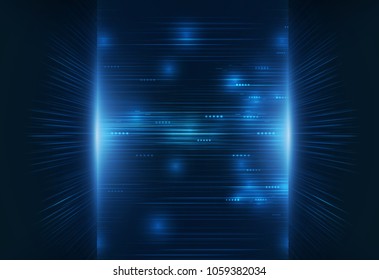 Security network background with sunrise. Vector illustration.