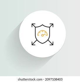 Security Network Performance icon vector design