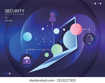 Sicherheit, neue Technologie und Geschäftsvorlagen