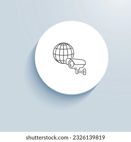 Neonzeichen des Symbols Sicherheitsoperationen