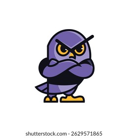 Security owl mascot logo, owl logo