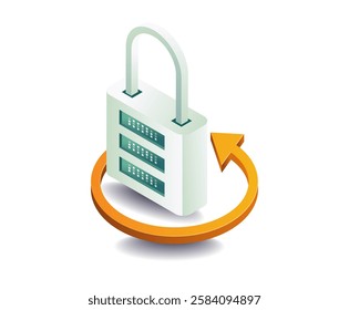 Security padlock concept symbol concept illustration