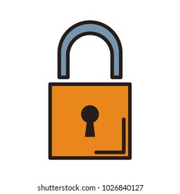 Security padlock device