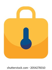 security padlock icon on white background