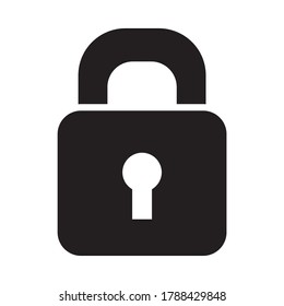 icono de candado de seguridad sobre fondo blanco, estilo de silueta, ilustración vectorial