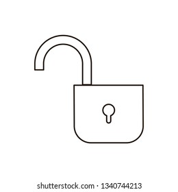security padlock isolated icon