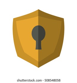 security padlock isolated icon vector illustration design